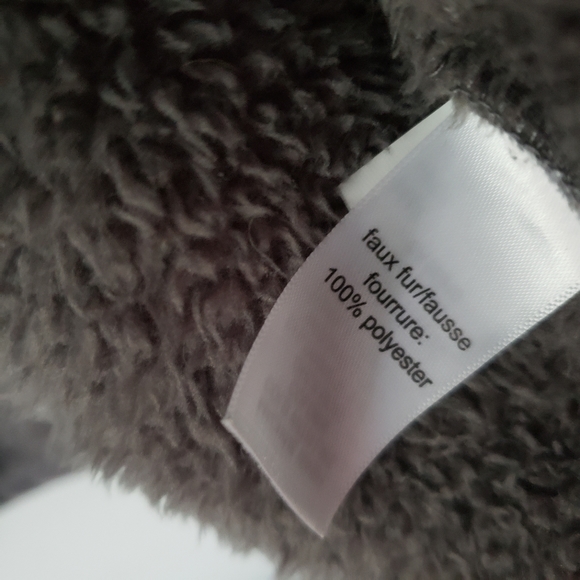 Maurices Gray Open Sherpa Hooded Cardigan Pocket large xlarge - Picture 10 of 12